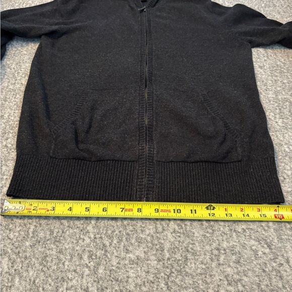 Vintage Eddie Bauer Zip Up Hoodie Charcoal Angora Blend Women’s M - Picture 6 of 7